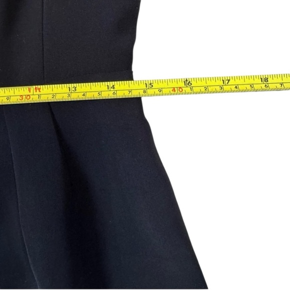 Halogen Black Business Dress Top, Short Sleeve with Zippered Back, Lined - Picture 14 of 16